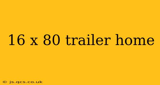 16 x 80 trailer home