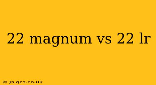 22 magnum vs 22 lr