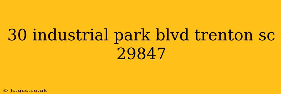 30 industrial park blvd trenton sc 29847