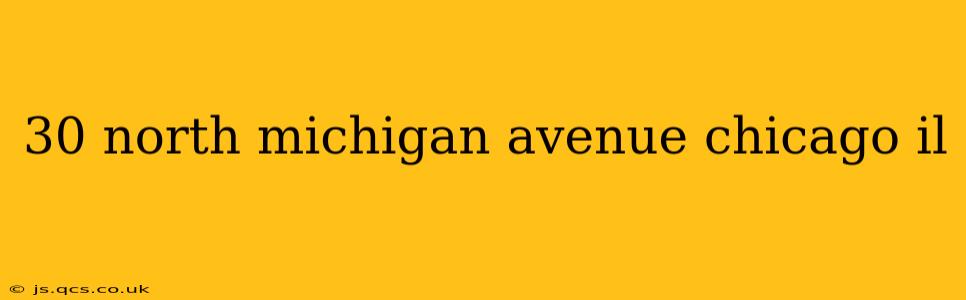 30 north michigan avenue chicago il