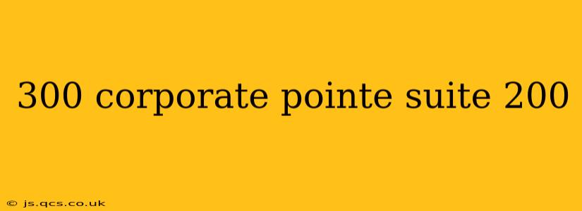 300 corporate pointe suite 200
