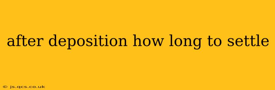 after deposition how long to settle