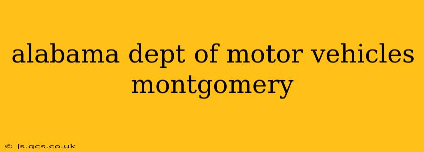 alabama dept of motor vehicles montgomery