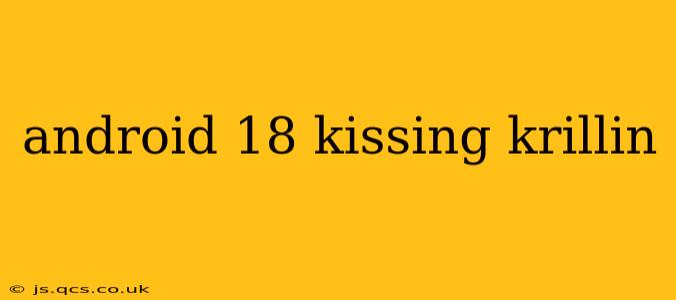 android 18 kissing krillin