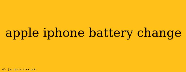apple iphone battery change