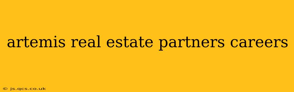 artemis real estate partners careers