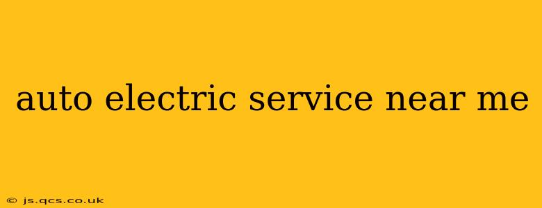 auto electric service near me