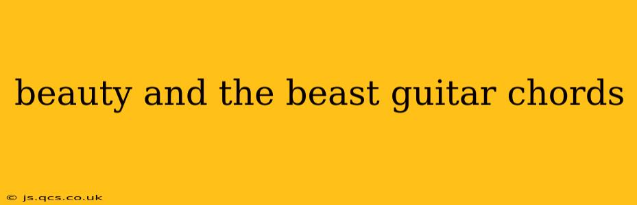 beauty and the beast guitar chords