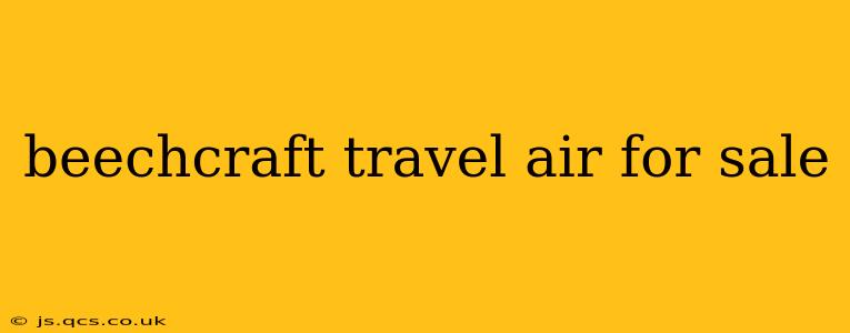 beechcraft travel air for sale