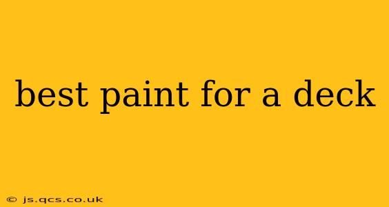 best paint for a deck