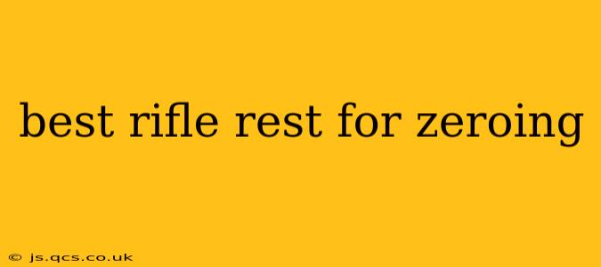 best rifle rest for zeroing