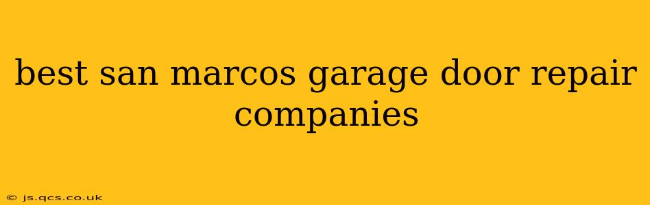 best san marcos garage door repair companies