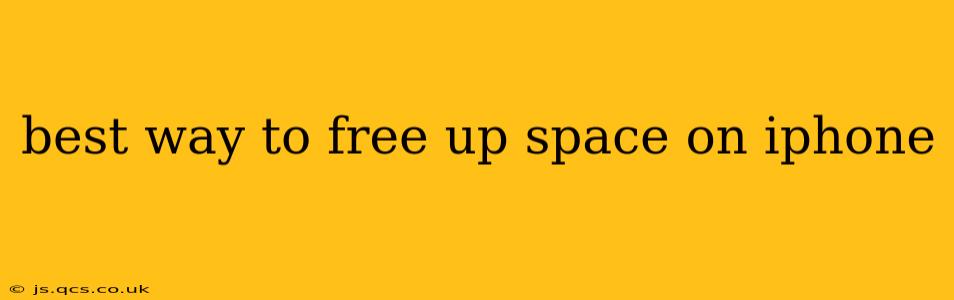 best way to free up space on iphone