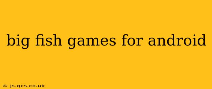 big fish games for android