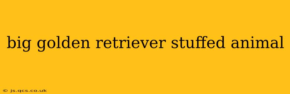 big golden retriever stuffed animal