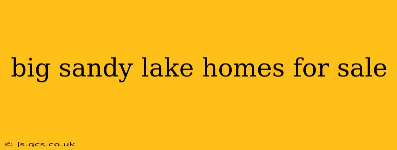 big sandy lake homes for sale