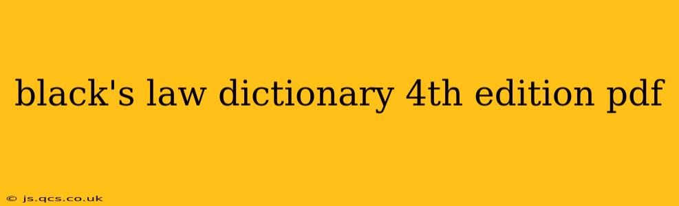 black's law dictionary 4th edition pdf