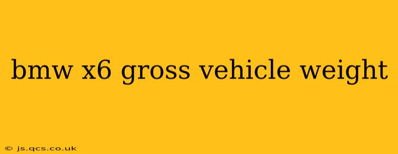 bmw x6 gross vehicle weight
