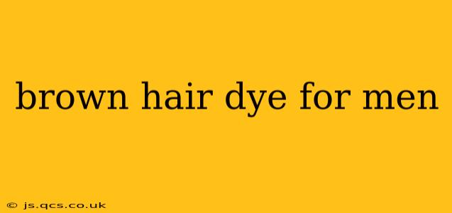 brown hair dye for men