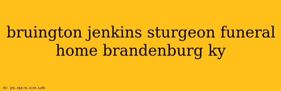 bruington jenkins sturgeon funeral home brandenburg ky