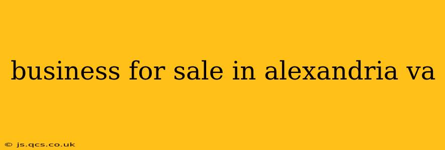business for sale in alexandria va