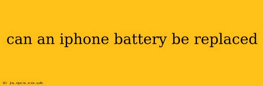 can an iphone battery be replaced