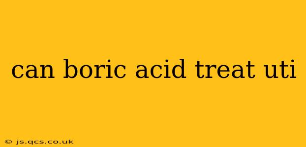 can boric acid treat uti
