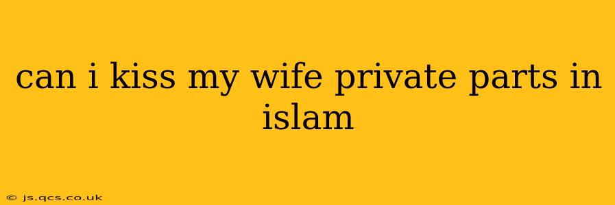 can i kiss my wife private parts in islam