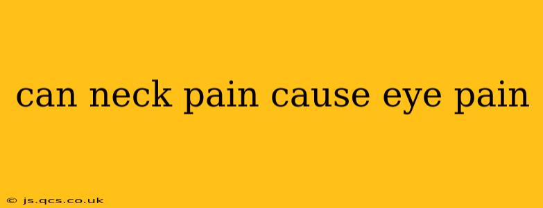 can neck pain cause eye pain