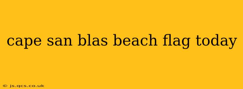 cape san blas beach flag today
