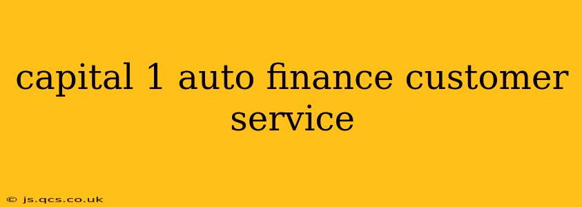 capital 1 auto finance customer service