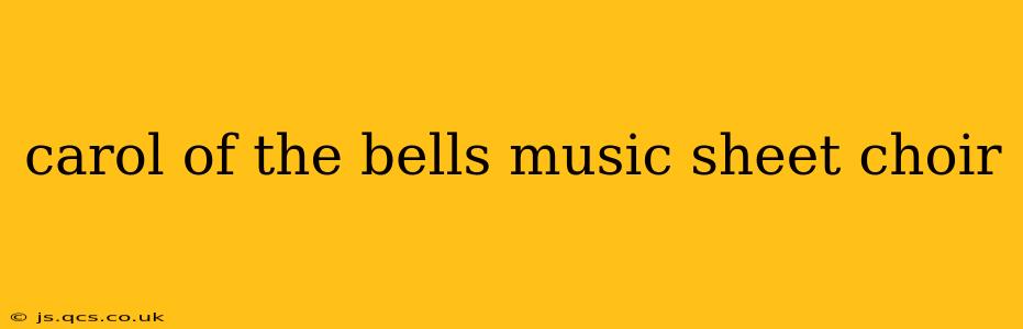 carol of the bells music sheet choir