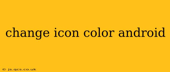 change icon color android
