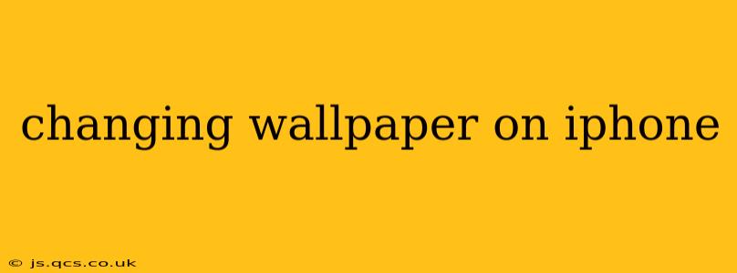 changing wallpaper on iphone