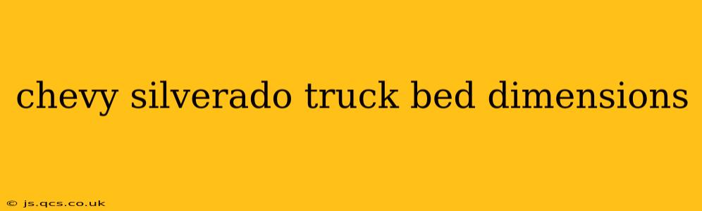 chevy silverado truck bed dimensions