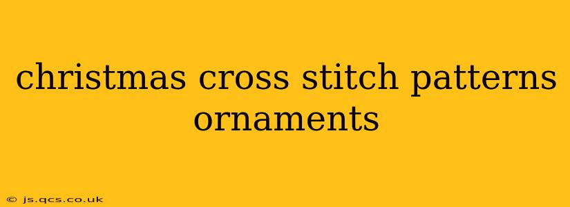 christmas cross stitch patterns ornaments