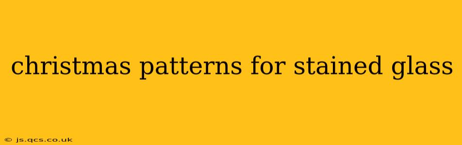 christmas patterns for stained glass