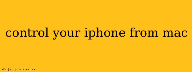 control your iphone from mac