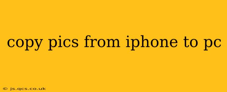 copy pics from iphone to pc