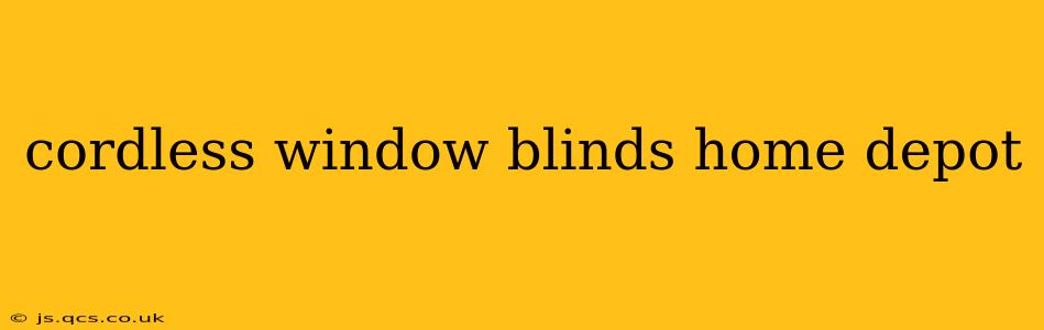 cordless window blinds home depot