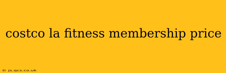 costco la fitness membership price
