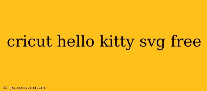 cricut hello kitty svg free