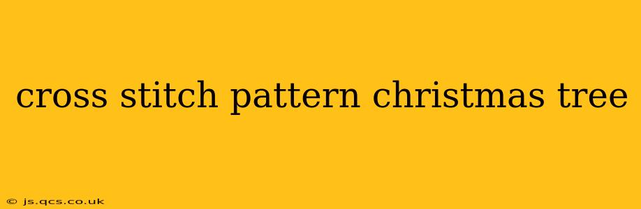 cross stitch pattern christmas tree