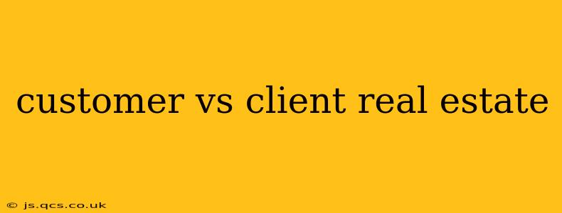 customer vs client real estate