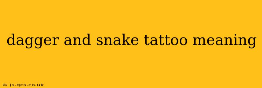 dagger and snake tattoo meaning