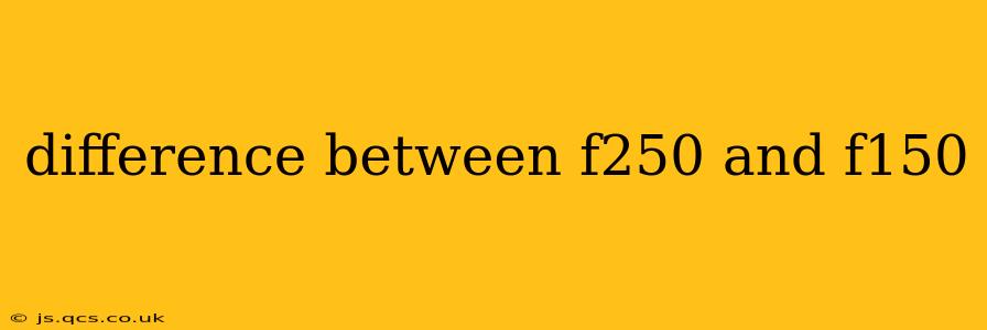 difference between f250 and f150