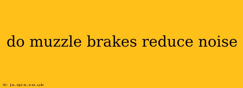 do muzzle brakes reduce noise