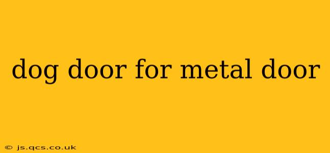dog door for metal door