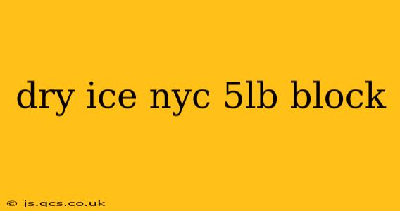 dry ice nyc 5lb block