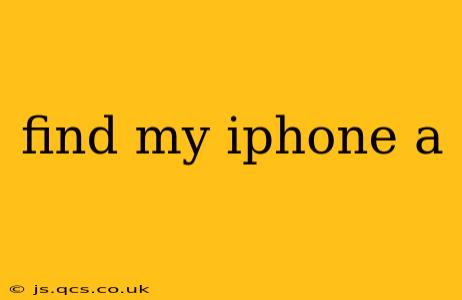 find my iphone a